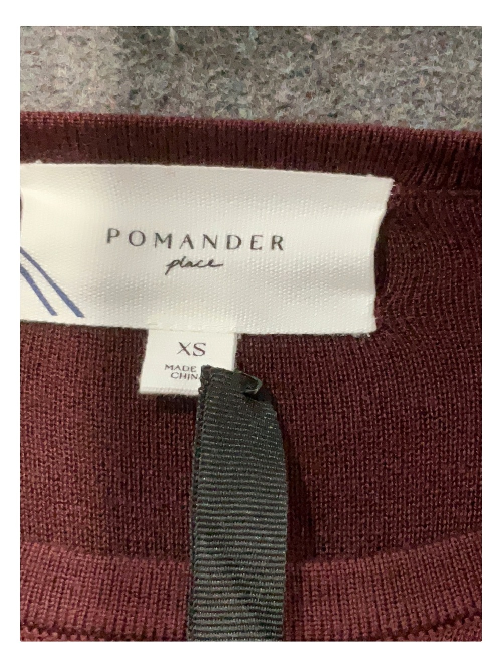 Pomander Place Long Sleeve Midi Dress in Burgundy - Picture 5 of 6